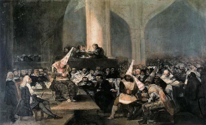 Francisco Jose de Goya The Inquisition Tribunal Germany oil painting art